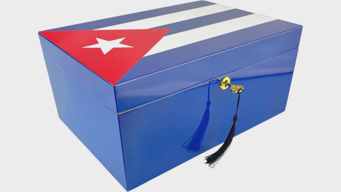 Cuban Flag Humidor