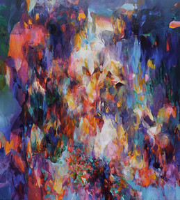 knupp gallery - pavel vasicek obraz paradeisos 2021, abstrakce.jpeg