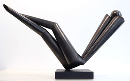 knupp gallery - jan vit socha minimalismus siesta, bronz.jpeg