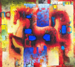 knupp gallery - fabricio lara - painting red horse.jpeg