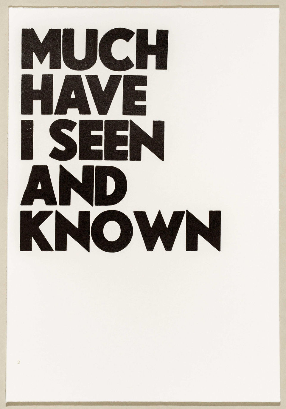02_MUCH HAVE I SEEN AND KNOWN