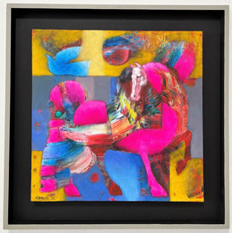 knupp gallery - fabricio lara - painting small pink horse.jpeg