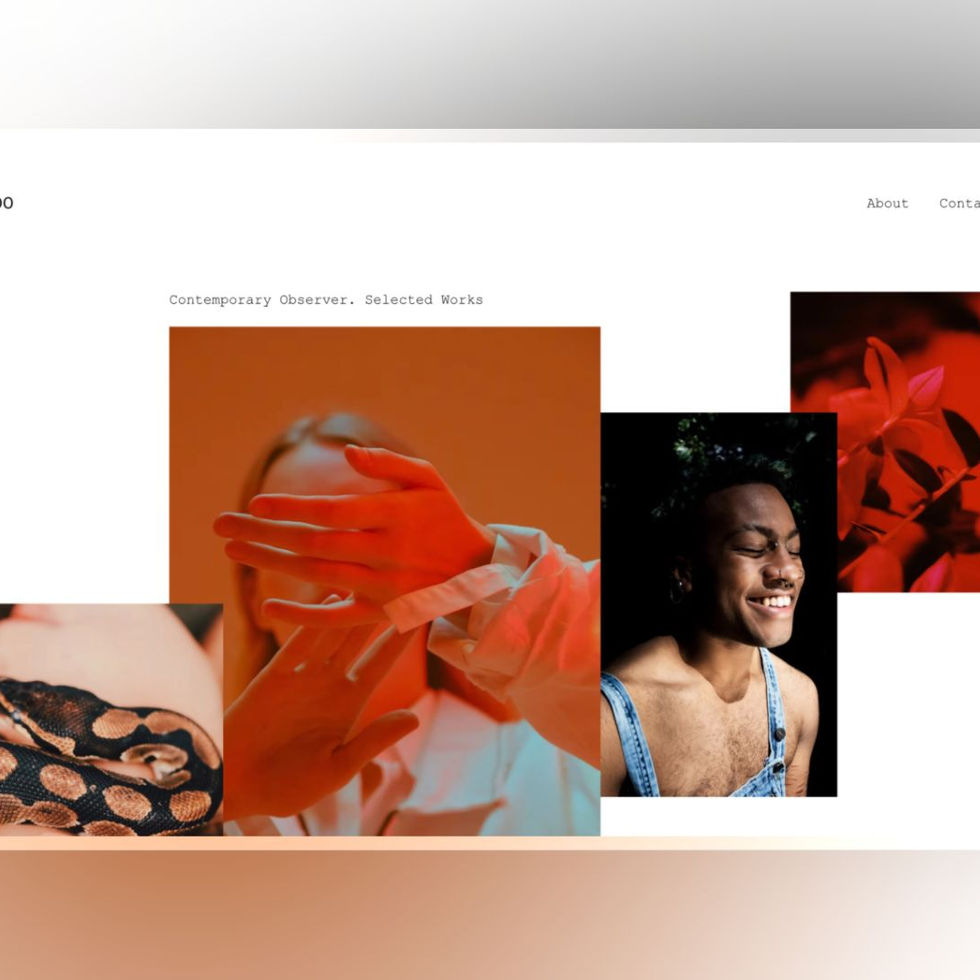UON studio - Website (1-2 pages) Product - mockups
