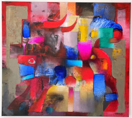 knupp gallery - fabricio lara - painting colored bull.jpeg