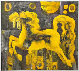knupp gallery - fabricio lara - painting yellow horse.jpeg