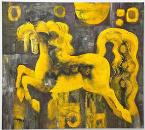 knupp gallery - fabricio lara - painting yellow horse.jpeg