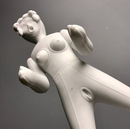 knupp gallery - denis defrancesco socha pink lady white marble detail front.jpeg