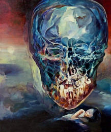 knupp gallery - pavel vasicek - obraz velka lebka.jpeg