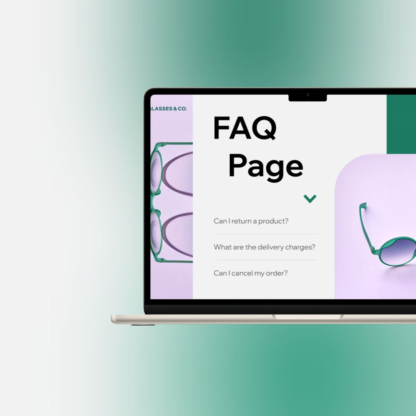 UON studio - FAQ Product - mockups