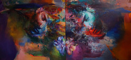knupp gallery - pavel vasicek obraz cesta bez cesty, diptych, 2x 90x100 cm.jpeg
