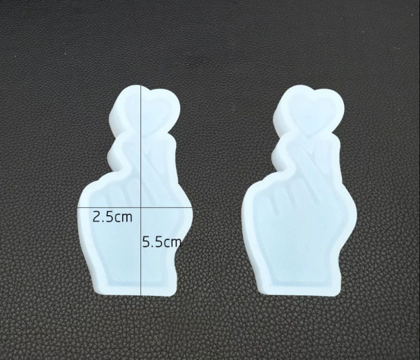Miniatura: Molde - Mano con corazón  (1 pza.)
