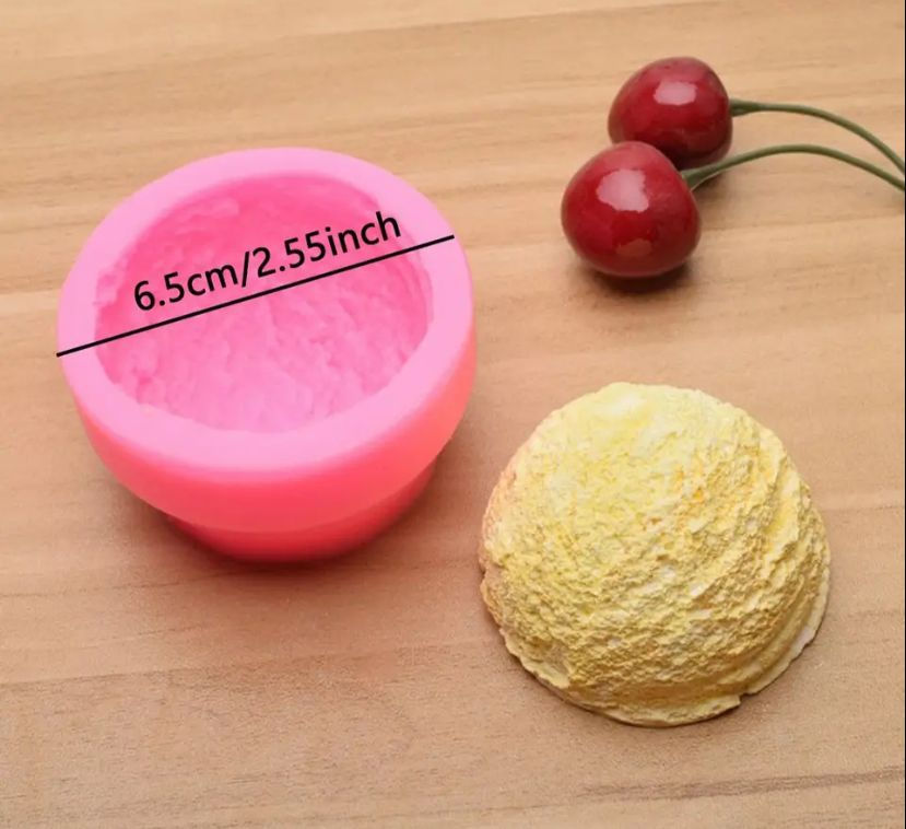 Miniatura: Molde - Bola de helado (1 pza.)