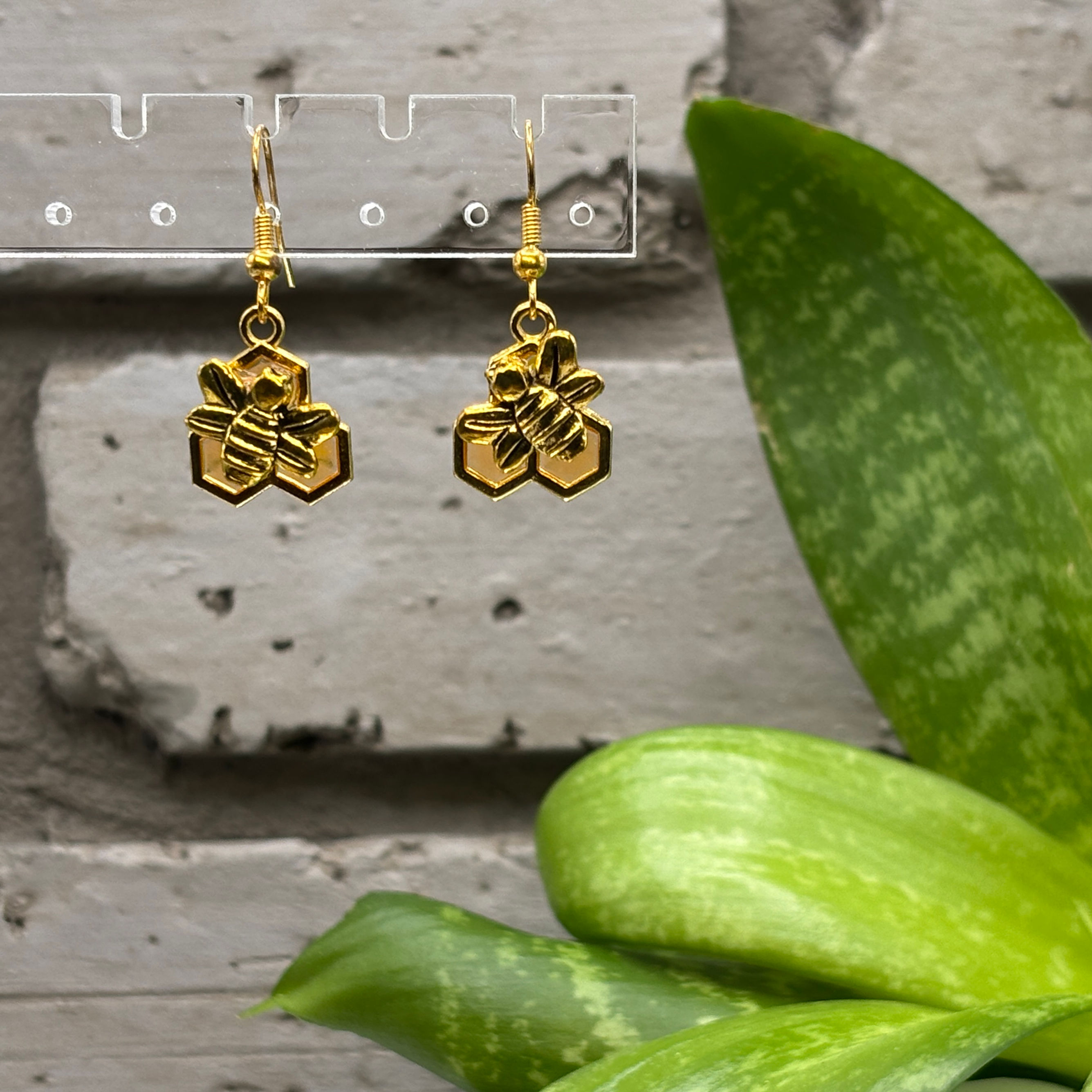 Small Honeycomb Earrings