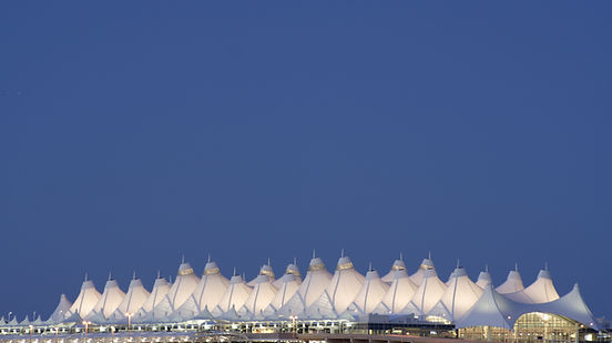 Denver International Airport at dusk.jpg