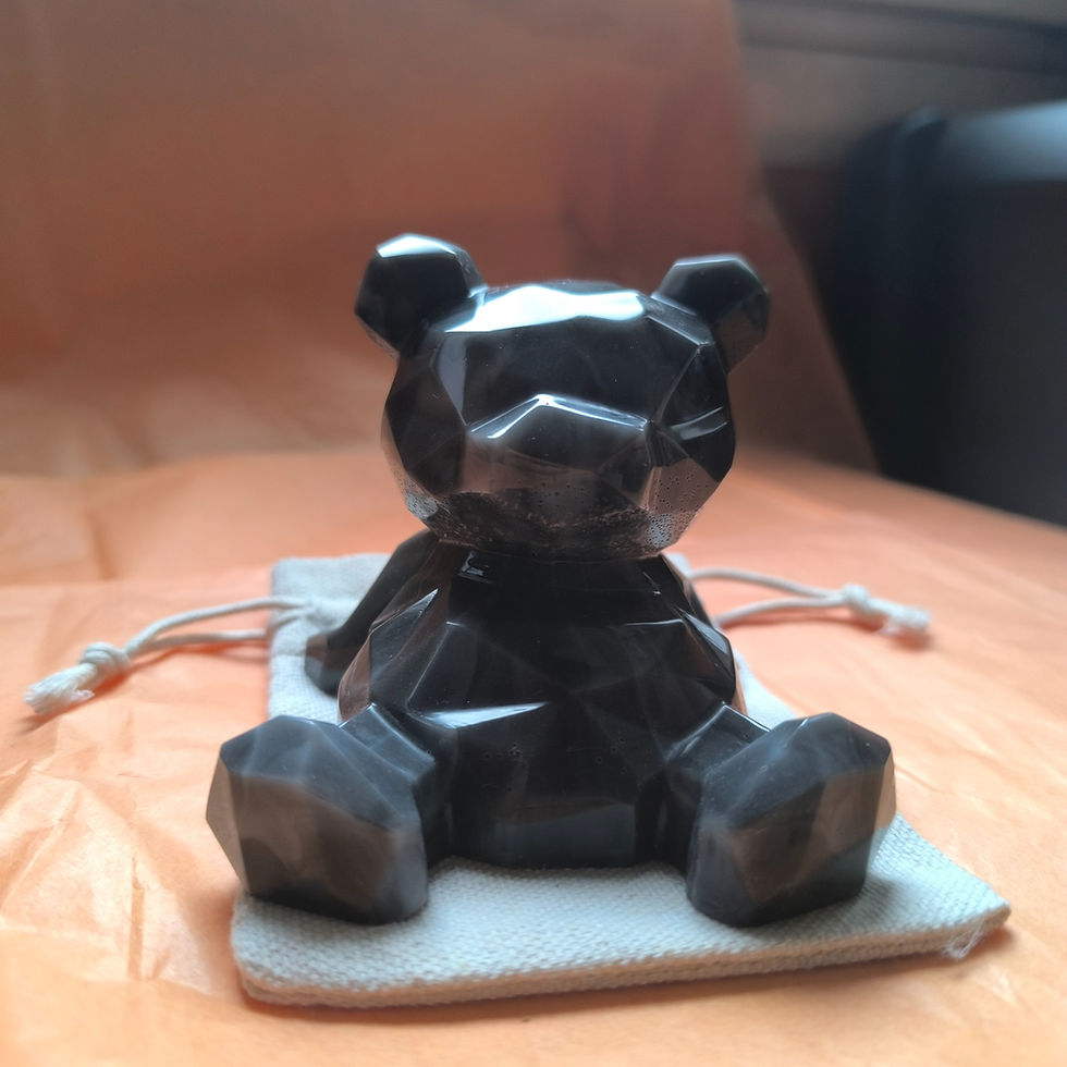 Miniatura: Support téléphone ourson noir et blanc