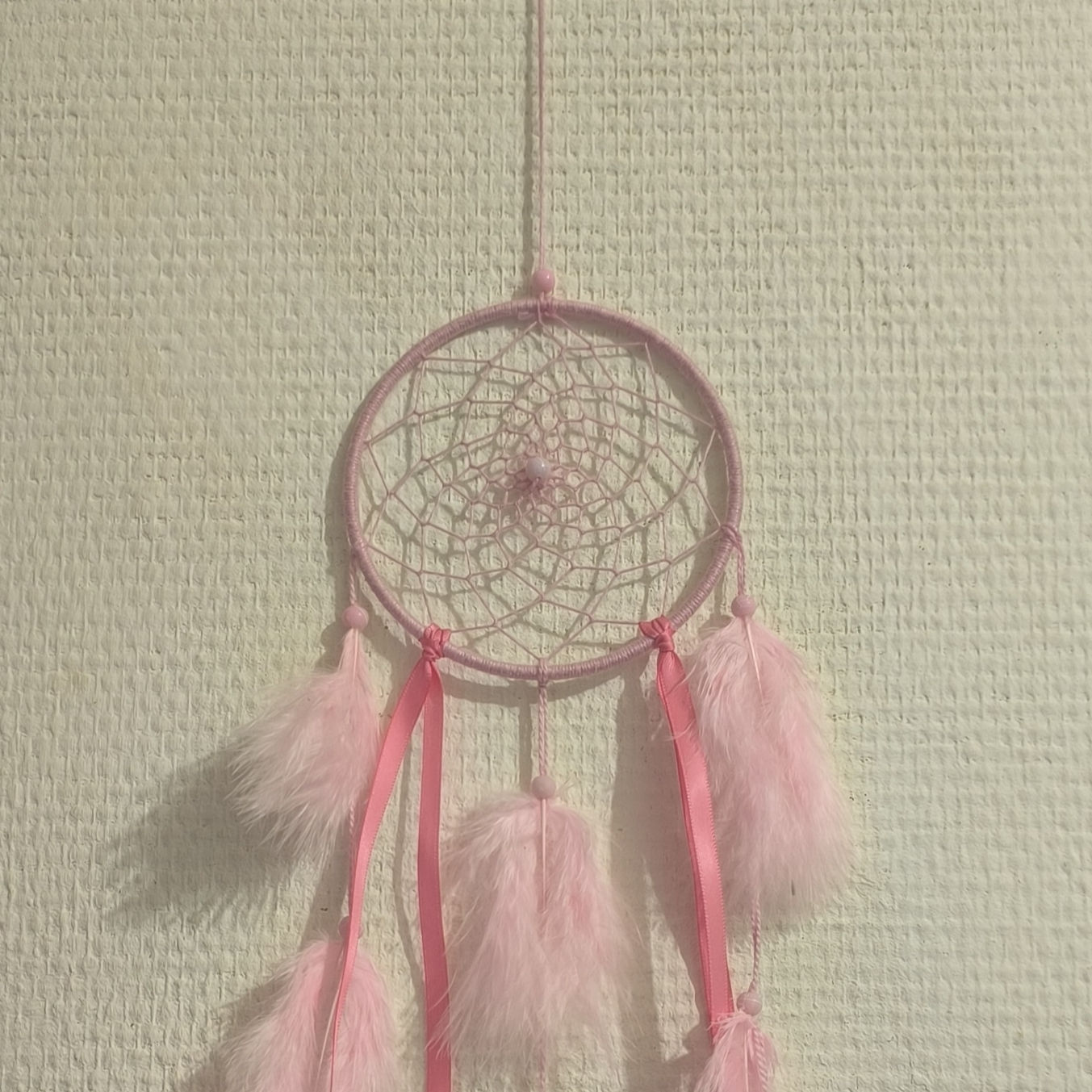 Attrape-rêve de diamètre 10cm rose
