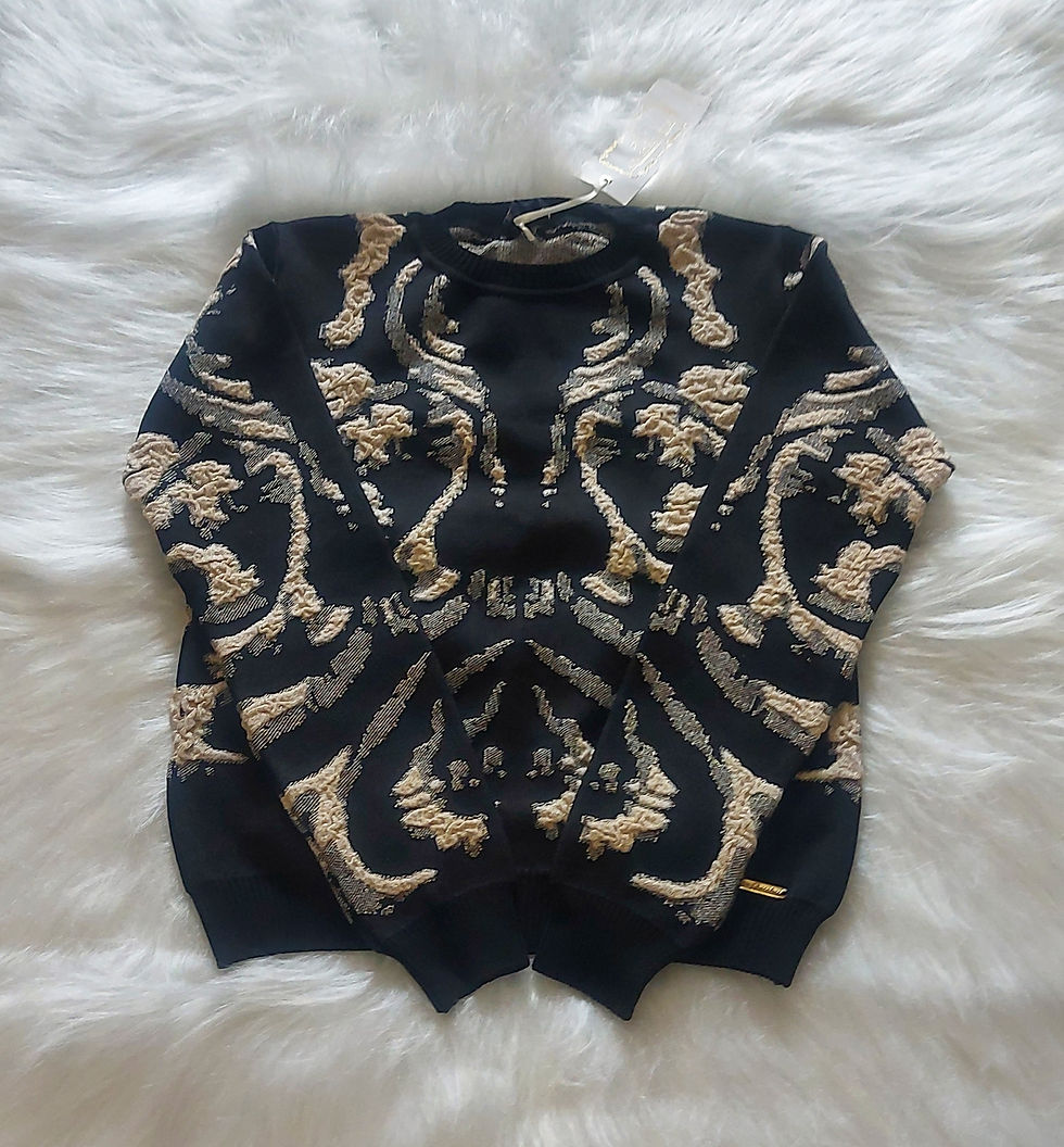 Miniatura: Blusa Suéter Feminino Tricot Bordada 💟