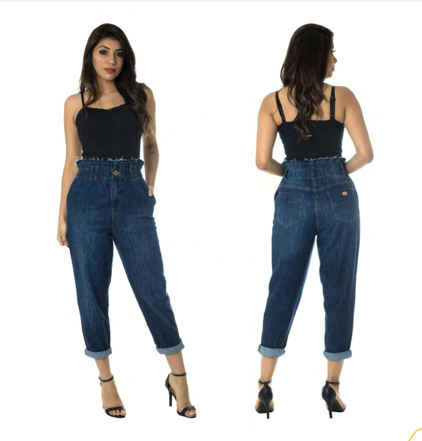 Calça Jeans Mom Cintura Alta💟