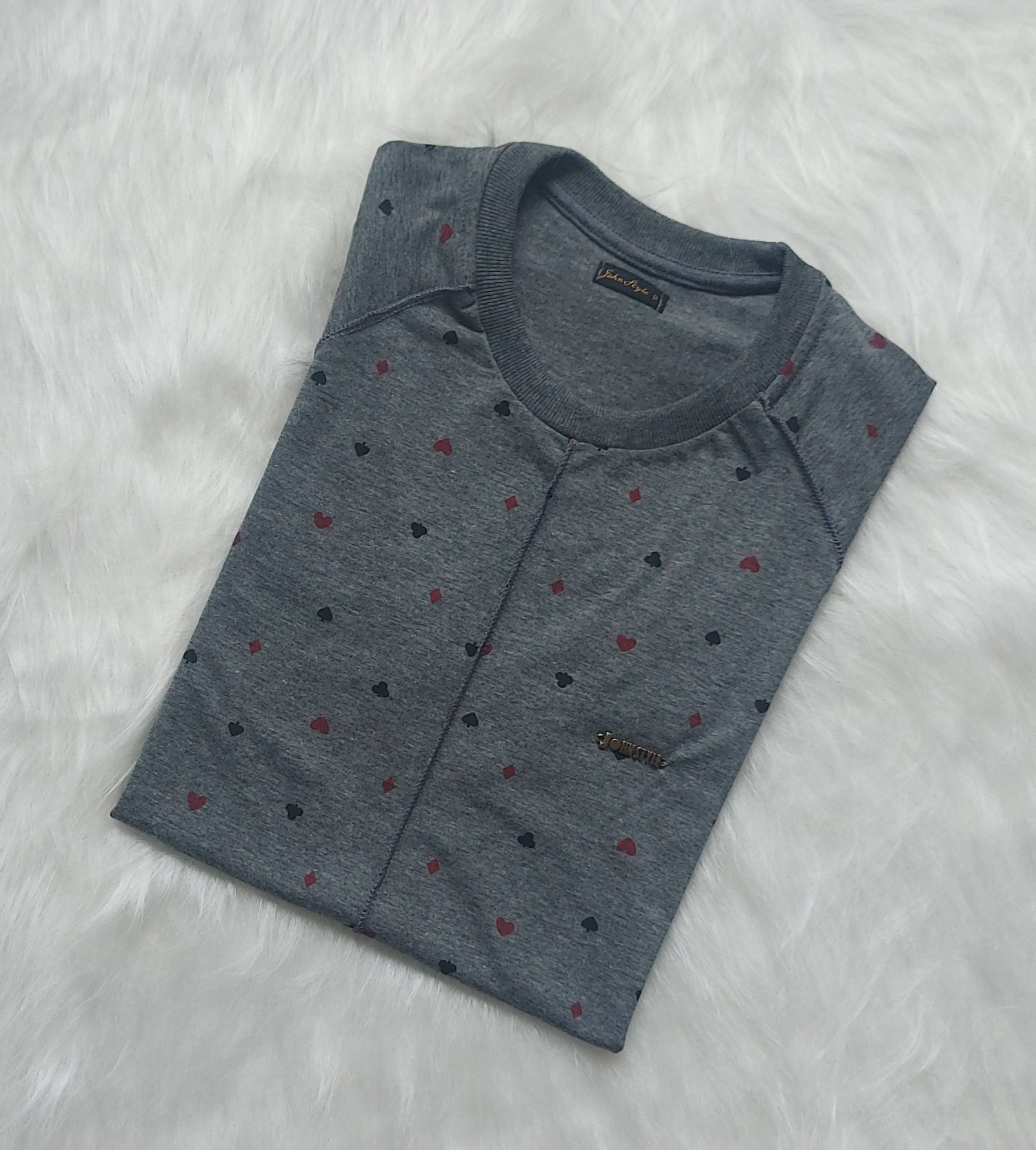 Camiseta Longue Estampas Naipes de Baralho💟