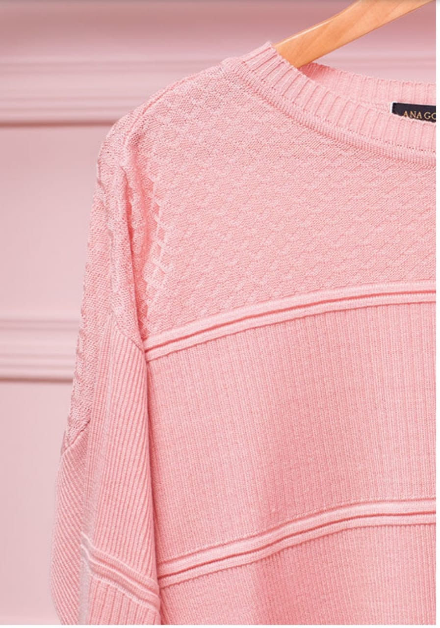 Miniatura: Blusa Tricot Ampla Manga Bufante💟