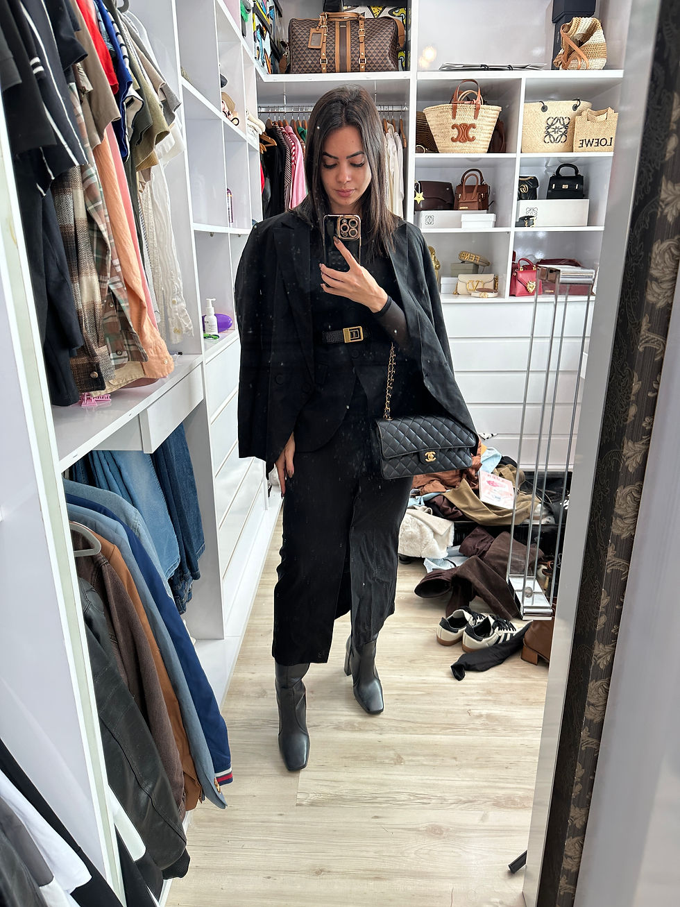 Miniatura: Conjunto 3 peças - Blazer + colete + Saia linho