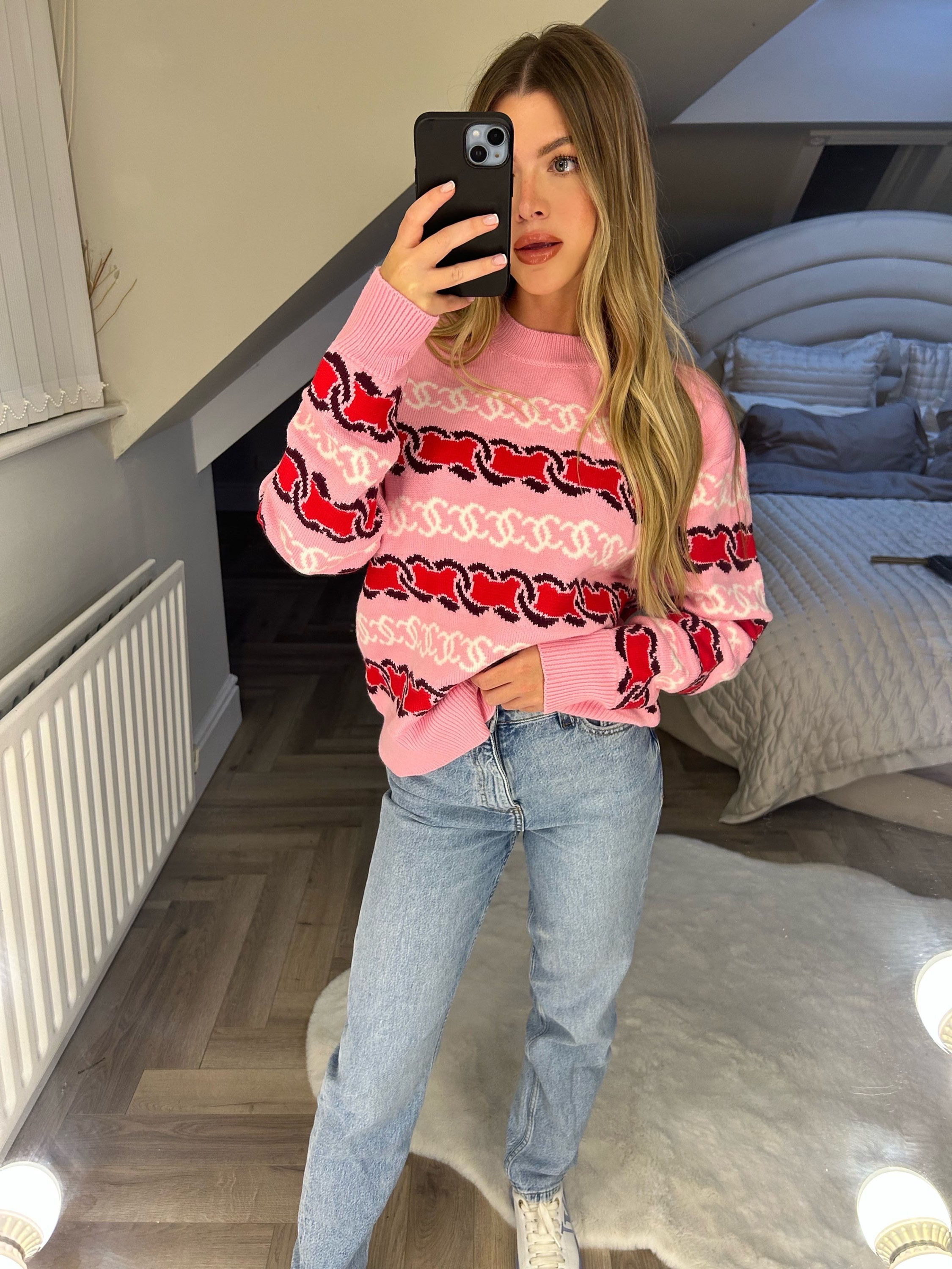 CC Pink Sweater Knit Jumper 