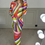 Thumbnail: EMILIO Multi Colour Lime Iride Mesh Long Sleeve Dress