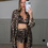 Thumbnail: DOLCE Silk 3 Piece Leopard Pyjama Short Set 