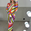 Thumbnail: EMILIO Multi Colour Lime Iride Mesh Long Sleeve Dress