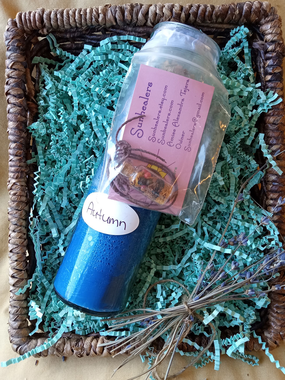 Large "Autumn" Candle and "Fire" Talisman Kit