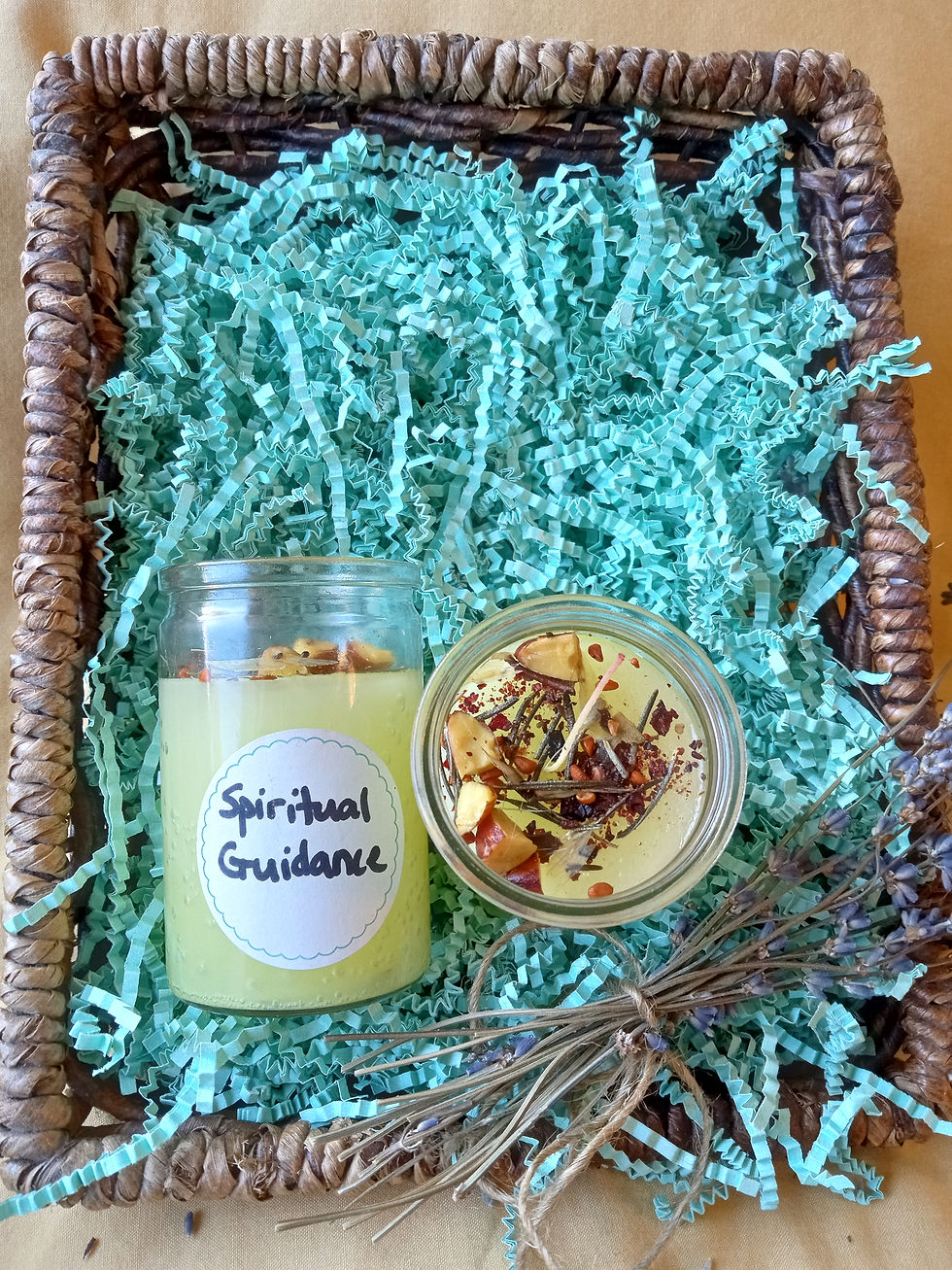 Small white Spiritual Guidance Candle