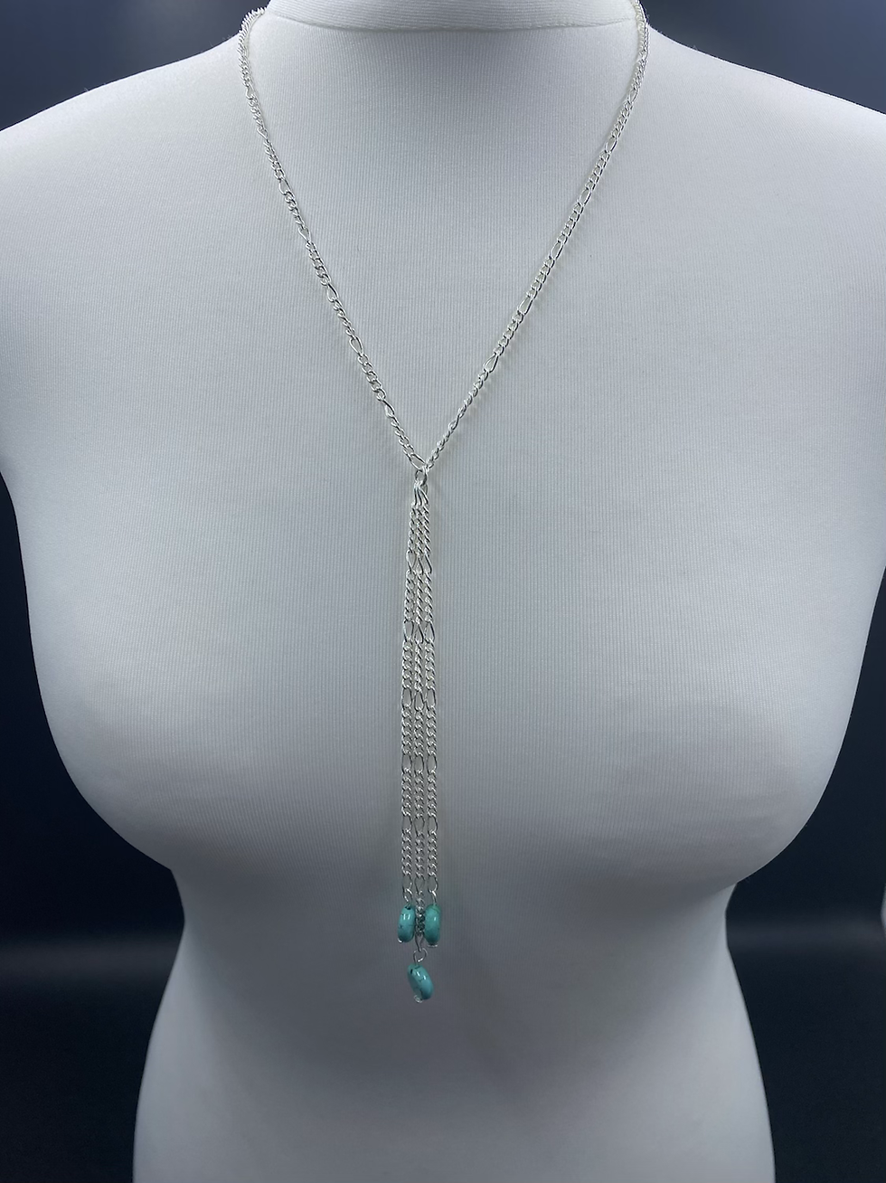 Green Magnesite Lariat Necklace + Bracelet + Earrings