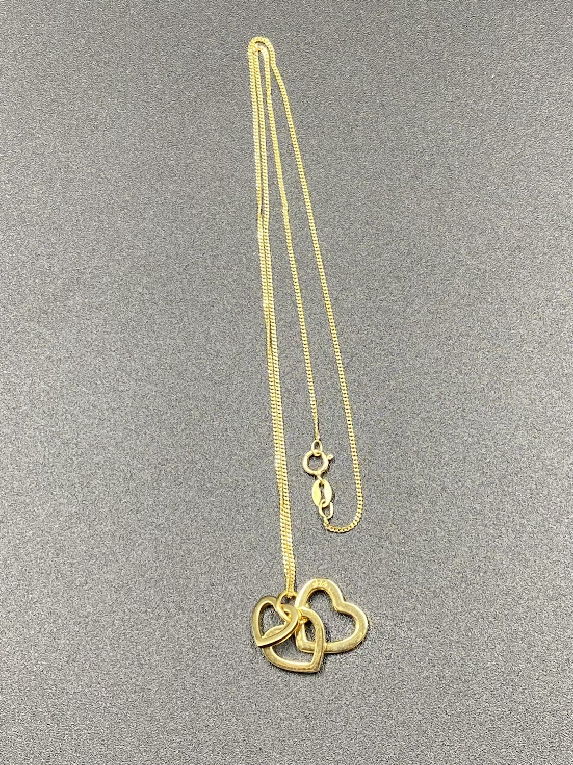 18" Gold Heart Pendant