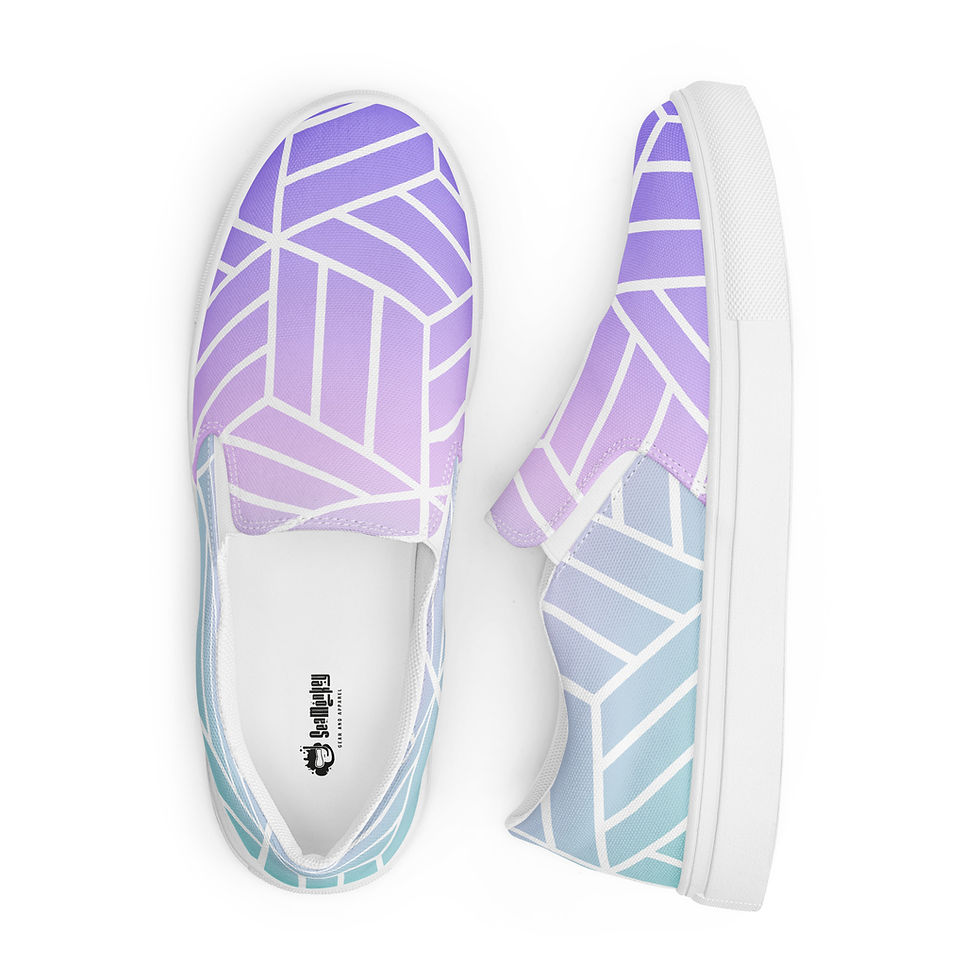 Thumbnail: Iridescent - Women’s slip-on canvas shoes