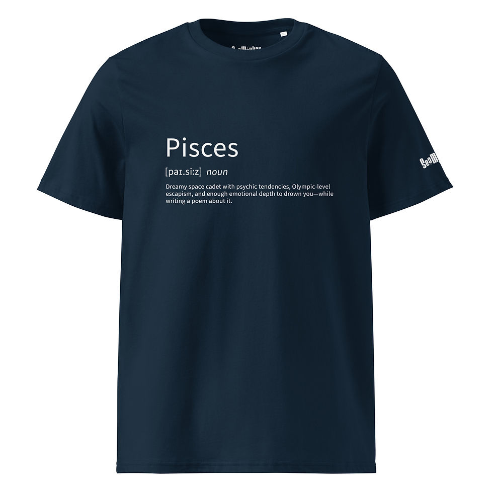 Thumbnail: Pisces Definition - Unisex organic cotton t-shirt
