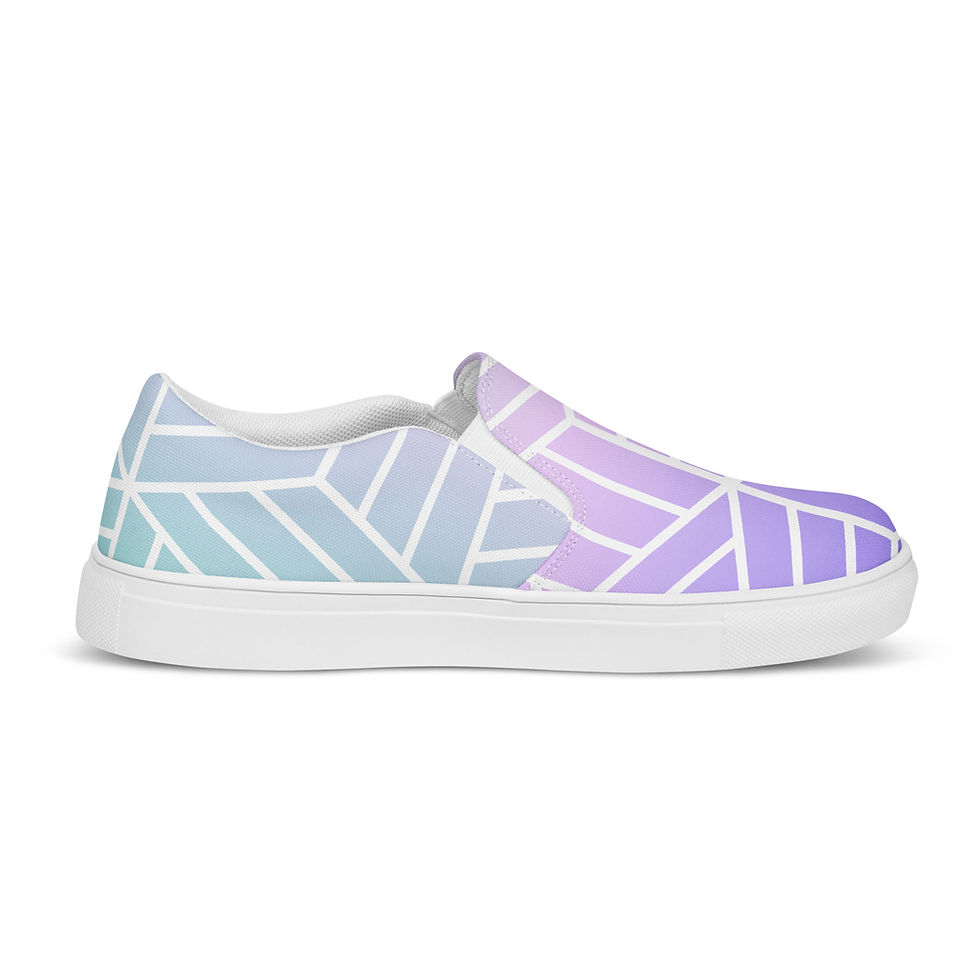 Thumbnail: Iridescent - Women’s slip-on canvas shoes