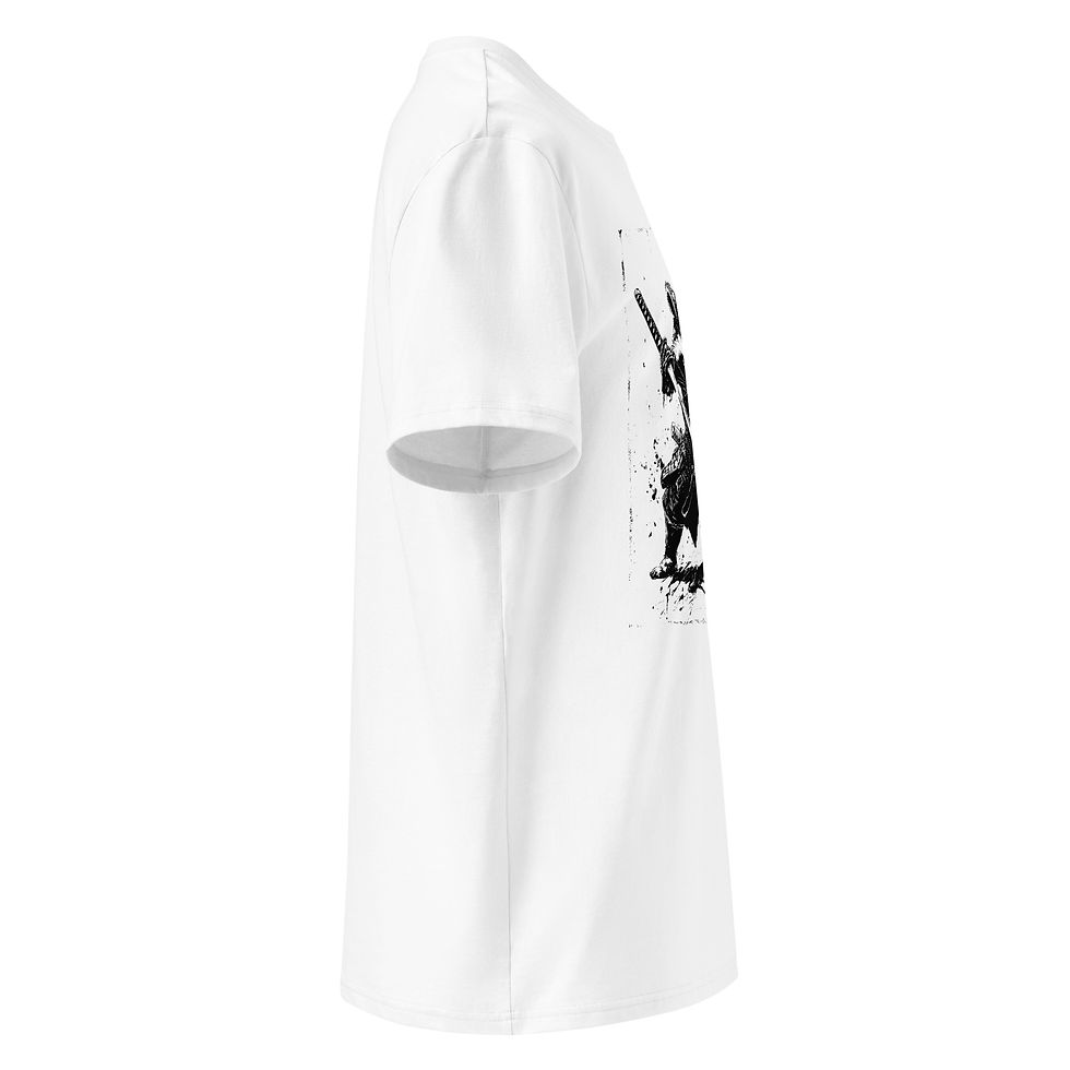 Thumbnail: Raccoon Samurai - Unisex organic cotton t-shirt