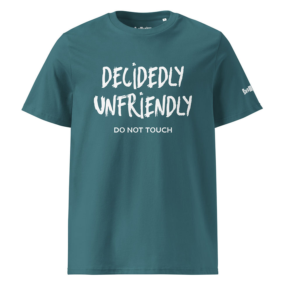 Thumbnail: Decidedly, Unfriendly - Unisex organic cotton t-shirt