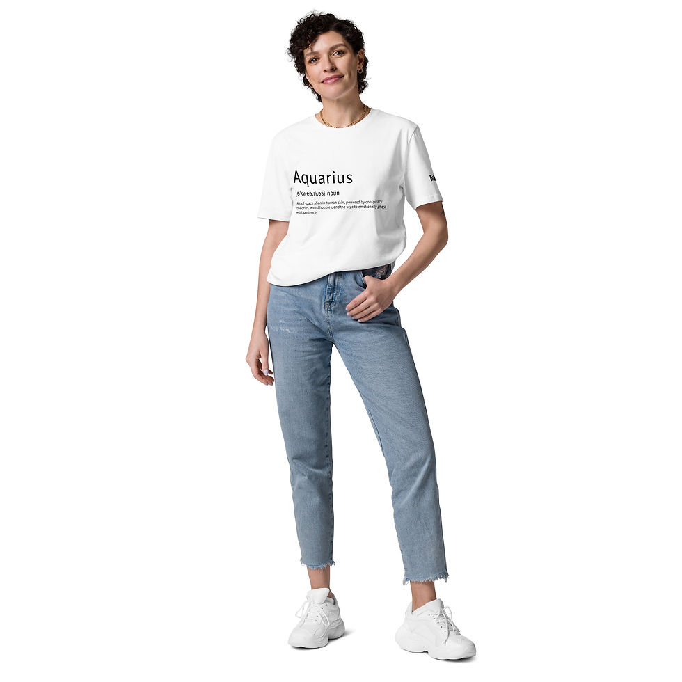 Thumbnail: Aquarius Definition - Unisex organic cotton t-shirt