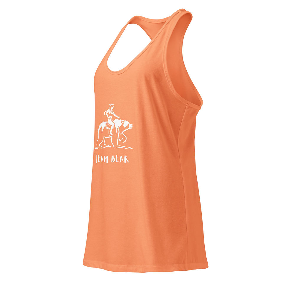 Thumbnail: TEAM BEAR - Women’s fitted racerback tank top