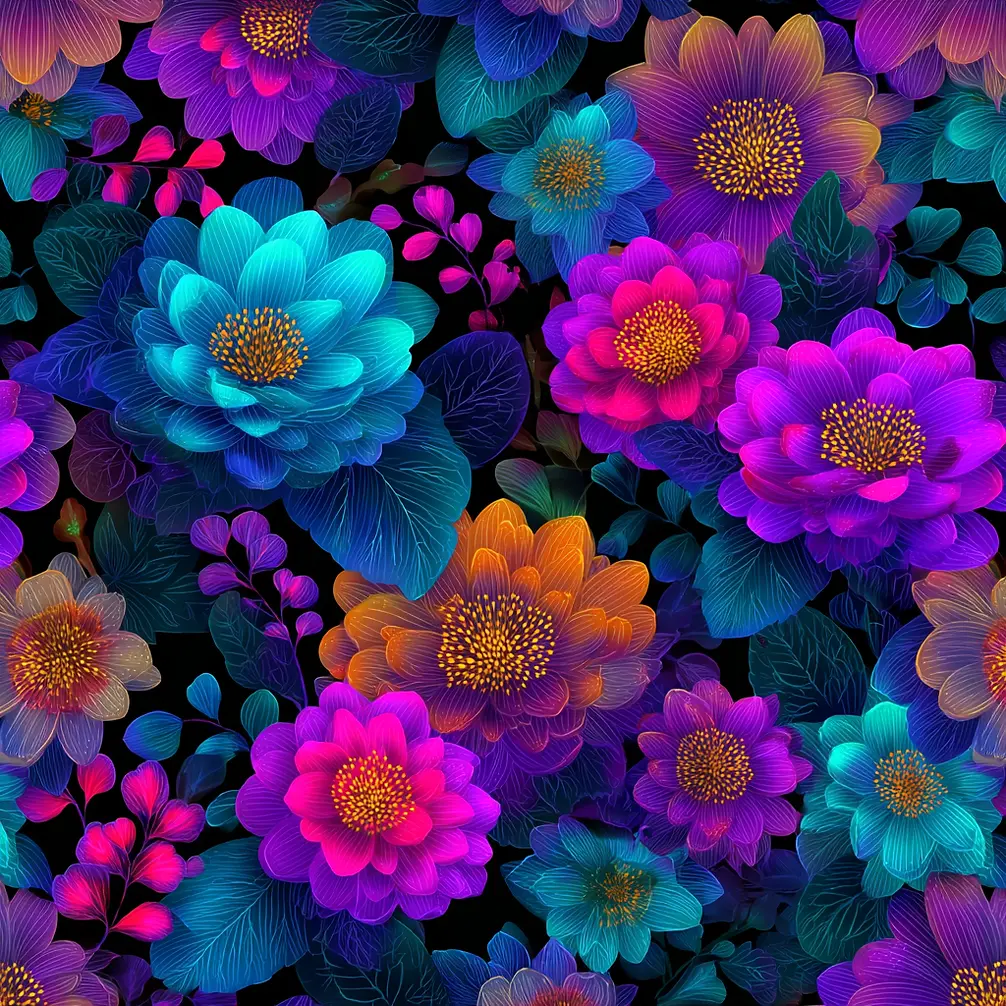 incoutsidebox_vibrant_neon_flower_pattern_395d9a76-8dee-4f2b-99f2-7f62b3ee5e80.webp