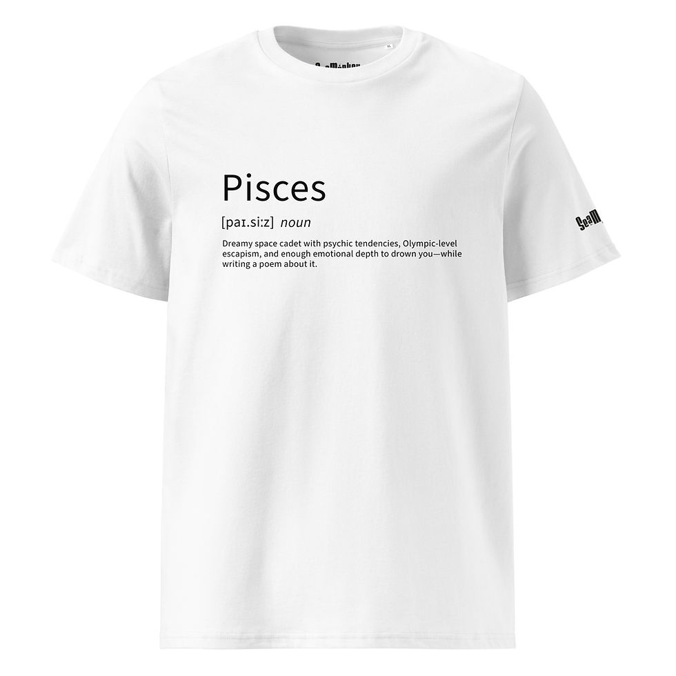 Thumbnail: Pisces Definition - Unisex organic cotton t-shirt