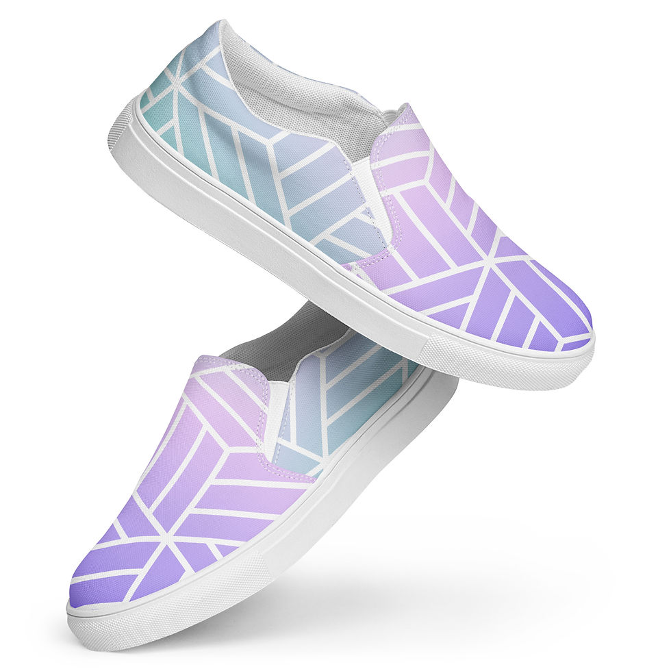 Iridescent - Women’s slip-on canvas shoes