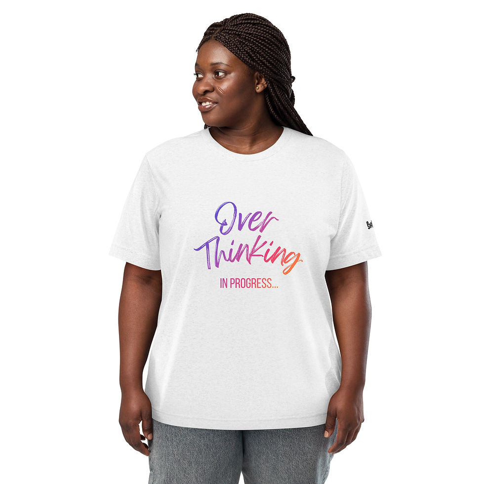 Thumbnail: Overthinking in Progress Unisex Vintage Graphic Tee