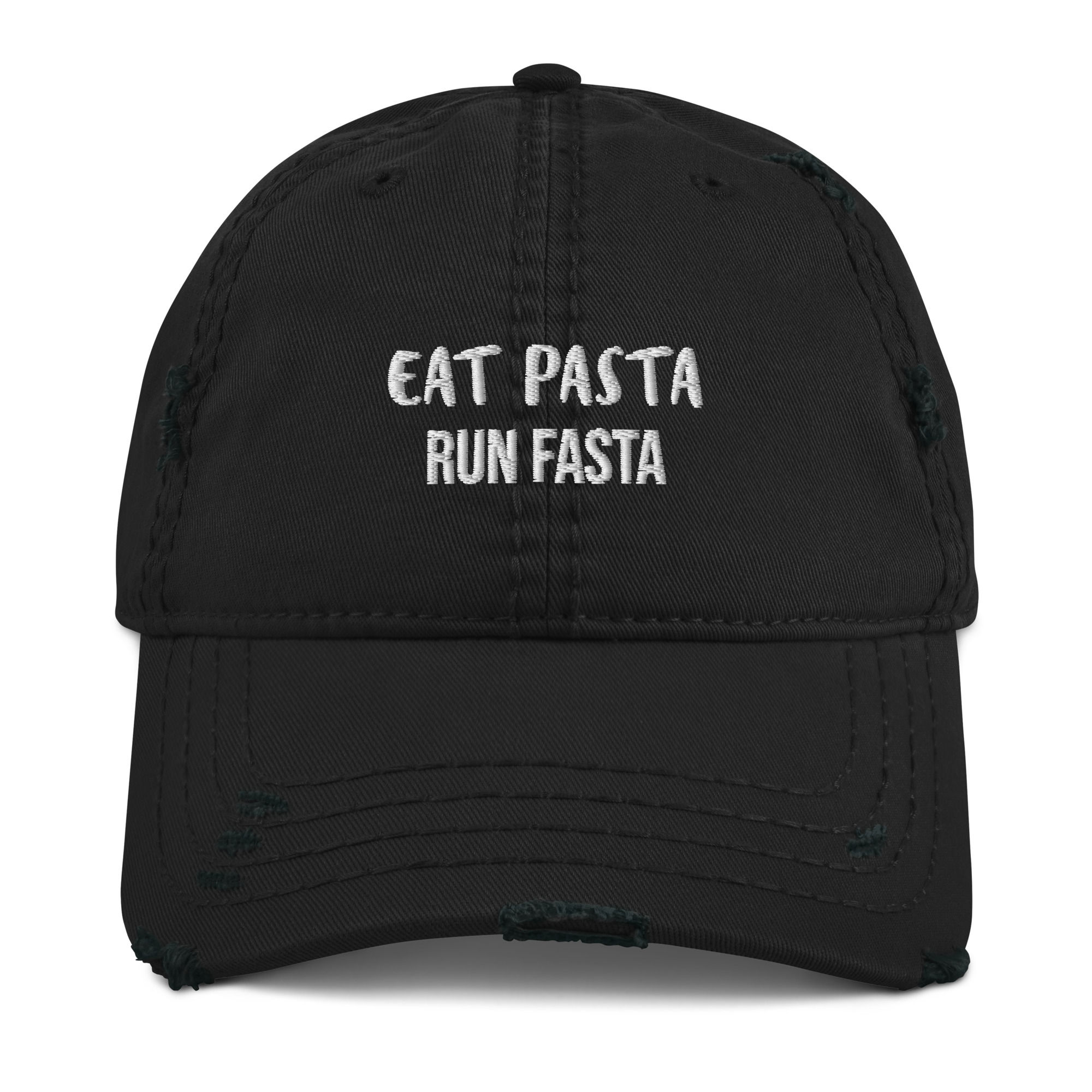 Eat Pasta - Run Fasta Distressed Dad Hat