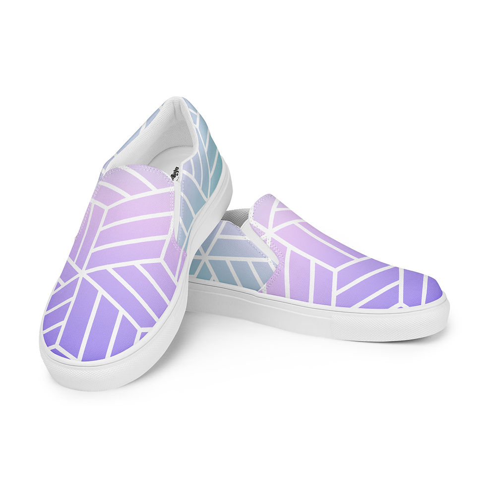 Thumbnail: Iridescent - Women’s slip-on canvas shoes