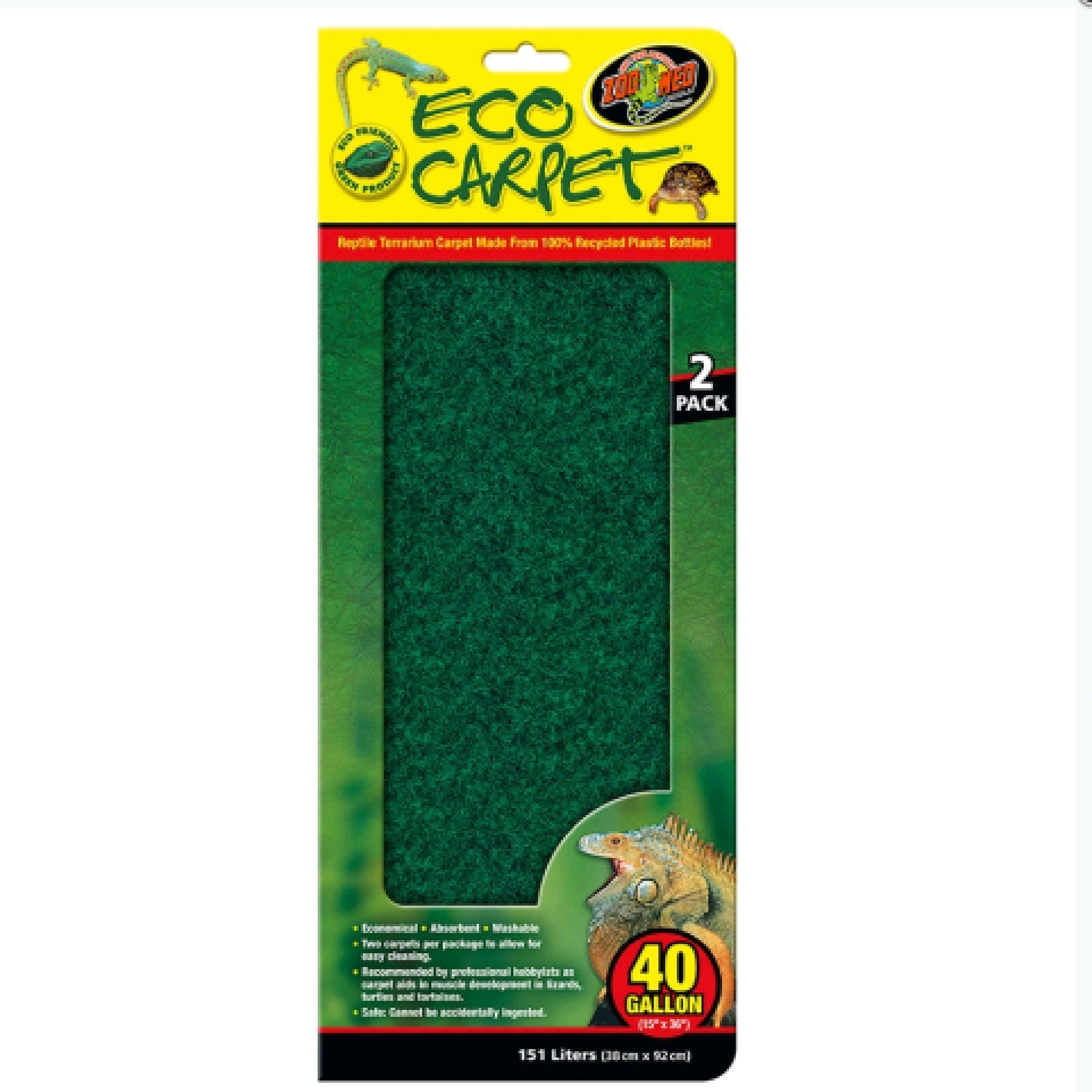 Zoo Med 40 Gal Eco Cage Carpet Twin Pack