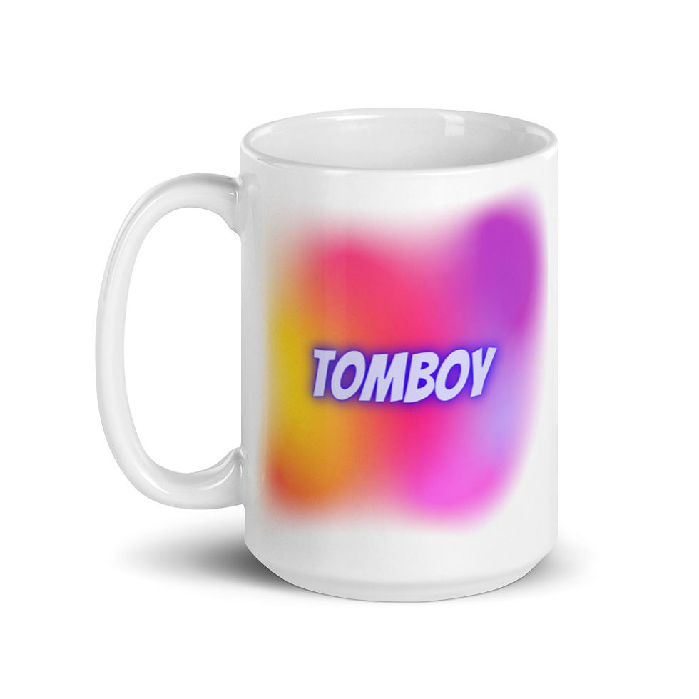 Thumbnail: Tomboy white glossy mug