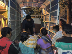 Food donation by Volunteers