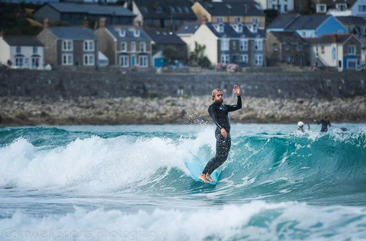 Surfing Sennen Beach